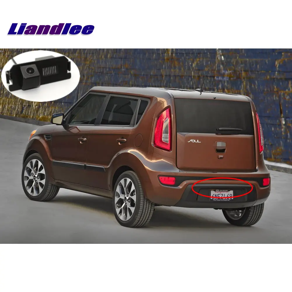 Liandlee Автомобильная резервная парковочная камера для Kia Soul 2009 2013 заднего вида
