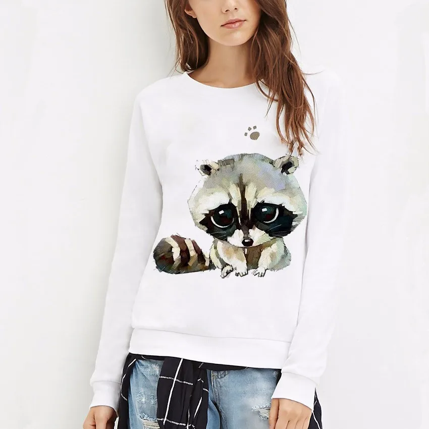 Женская толстовка с капюшоном длинным рукавом размер XL|long sleeve sweatshirt|animal hoodieharajuku