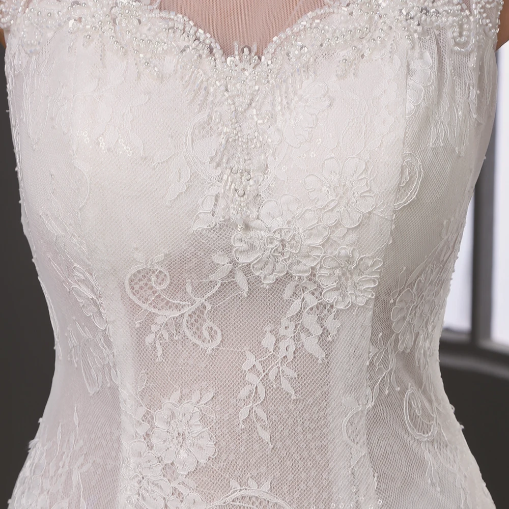 Женское винтажное Дешевое кружевное Тюлевое атласное свадебное платье с юбкой