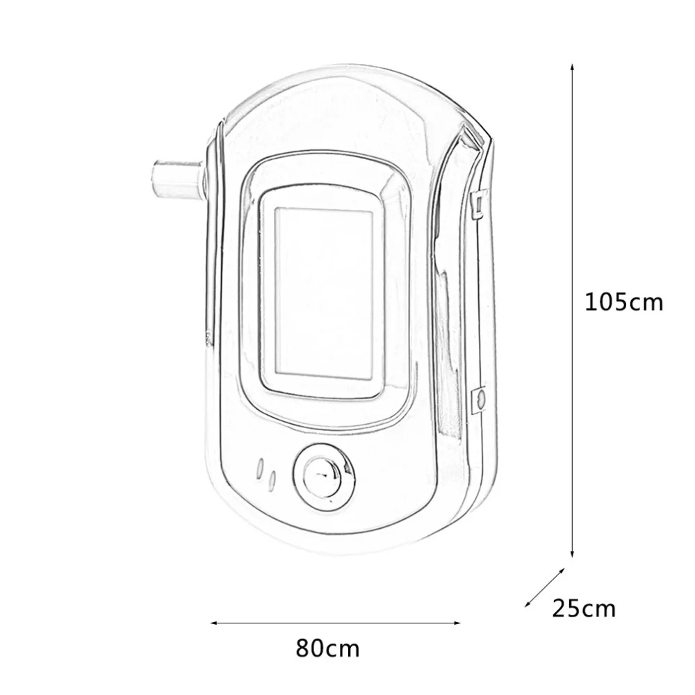 

New Car-Styling Professional LCD Screen Display Alcohol Tester Digital Alcohol Detector High Sensitivity Hot Sell