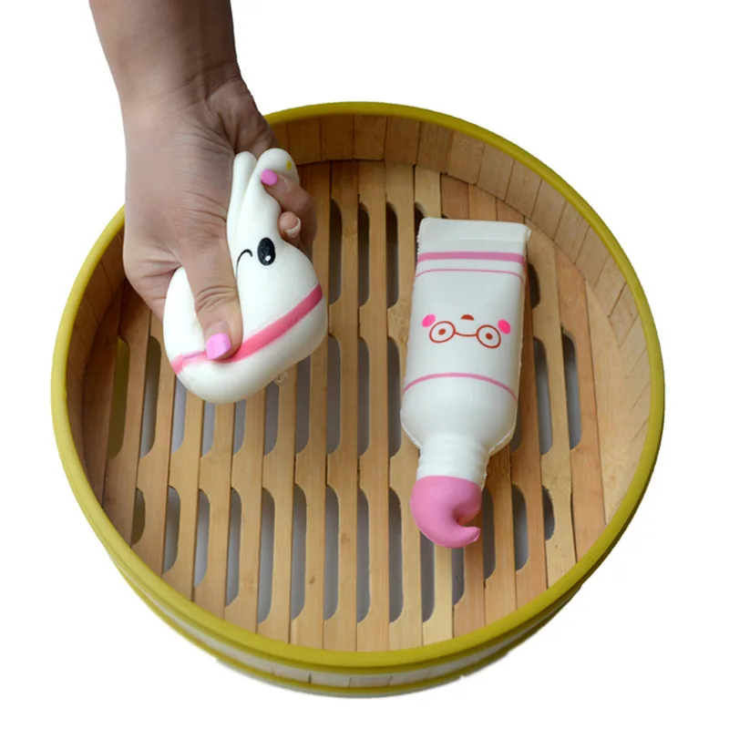 Squishy Моделирование зуба подвески ПУ Медленное восстановление зубная паста набор