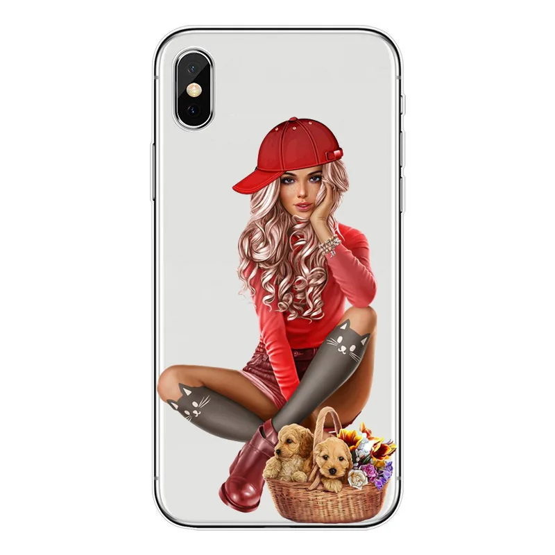 Модный женский Мягкий ТПУ чехол с цветами для iPhone X XSMAX 8 7 6 6s Plus 5 5S SE