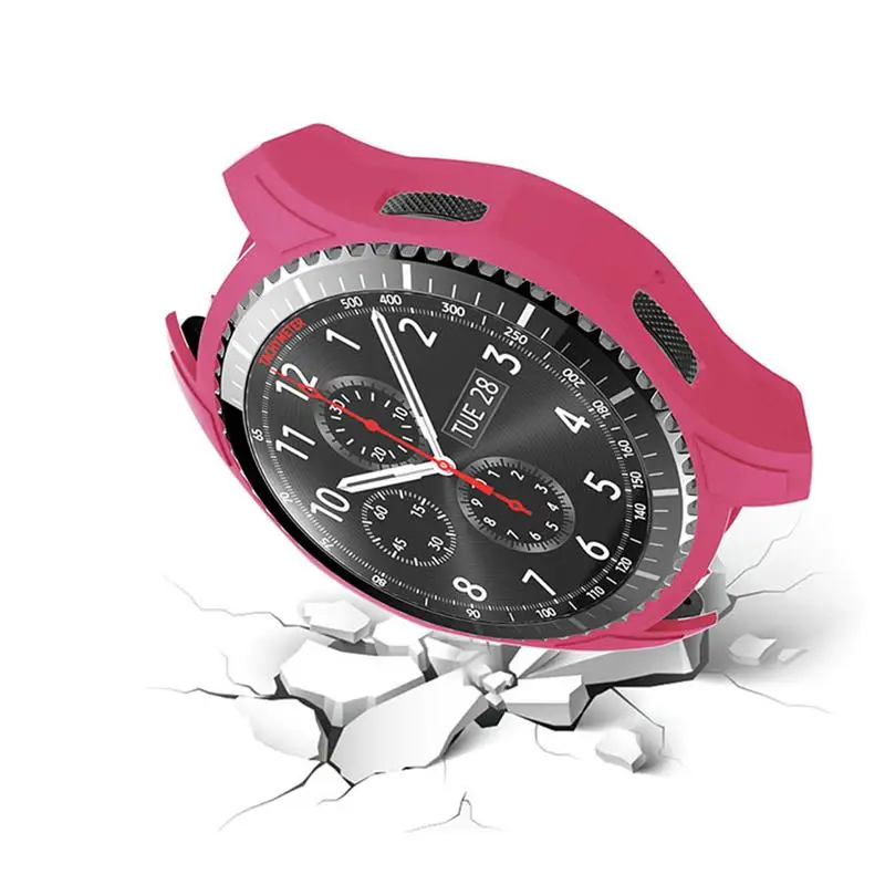 Стильный защитный чехол для Samsung Galaxy Watch 46 мм/Gear S3 Frontier силиконовый противоударные