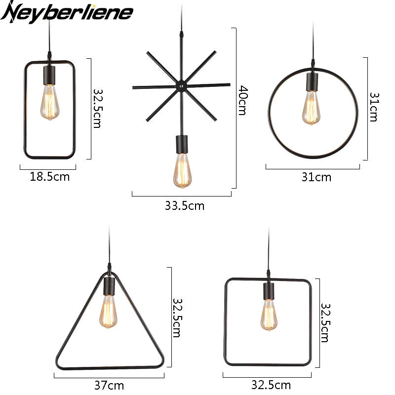 Винтажный подвесной светодиодный светильник Modren метрические осветительные
