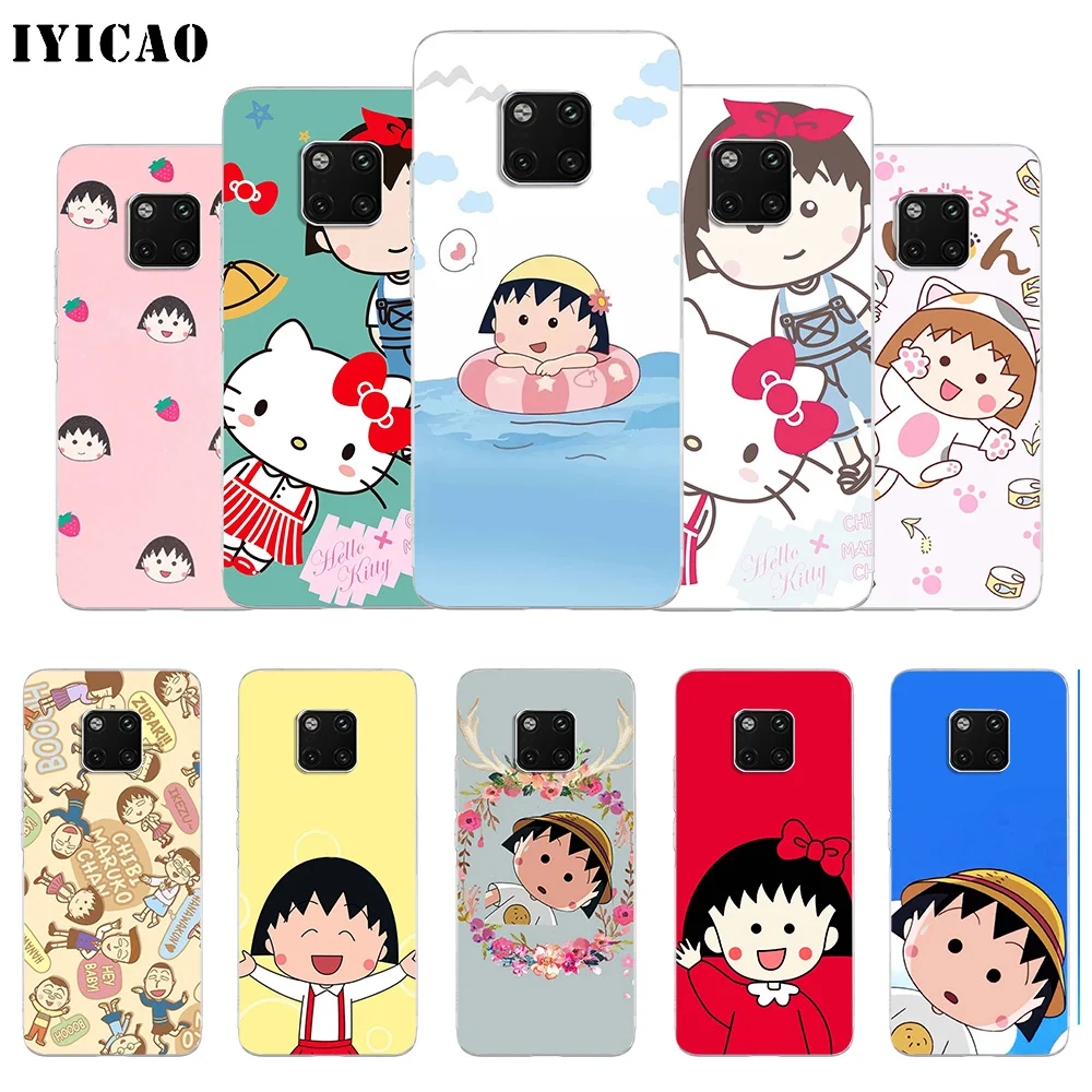 IYICAO Chibi Maruko Мягкий силиконовый чехол для телефона Huawei Mate 10 20 Lite Pro Nova 2 2i 3 3i 4 TPU