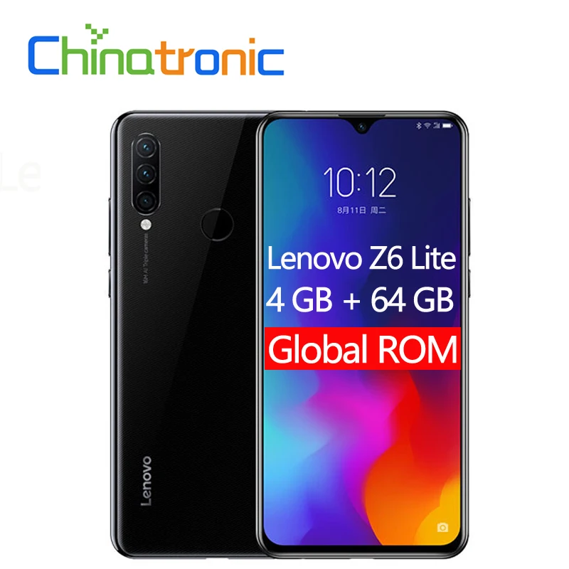 Lenovo Z6 Lite смартфон с 6 3 дюймовым дисплеем восьмиядерным процессором Snapdragon 710 ОЗУ 4