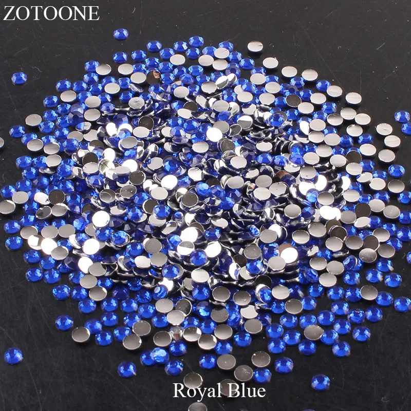 ZOTOONE смолы с плоской задней частью украшением в виде кристаллов ногтей