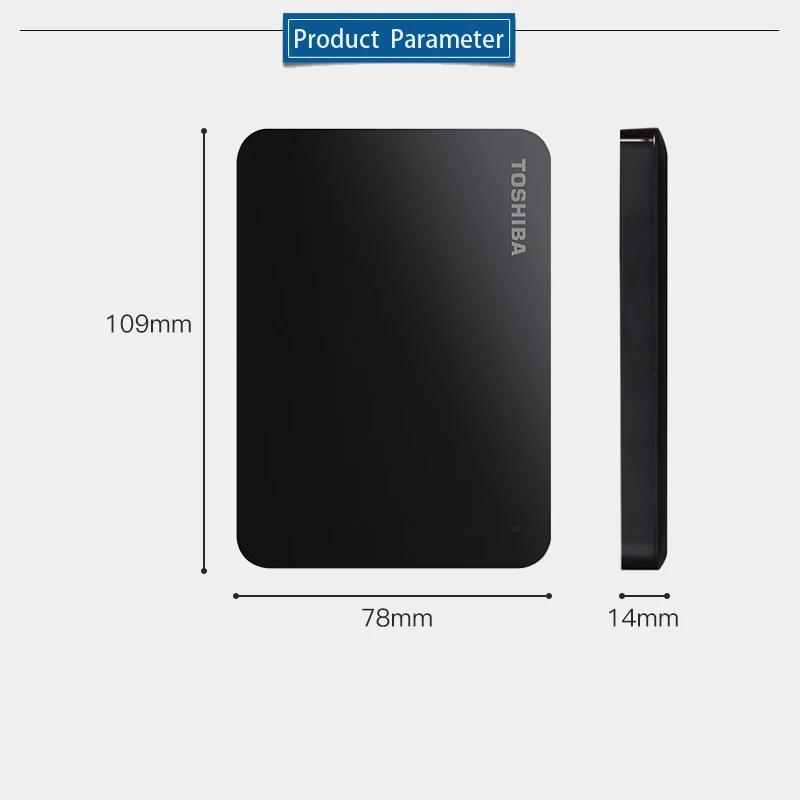 Внешний жесткий диск TOSHIBA 500 ГБ HDD портативное устройство для хранения CANVIO BASICS HD USB