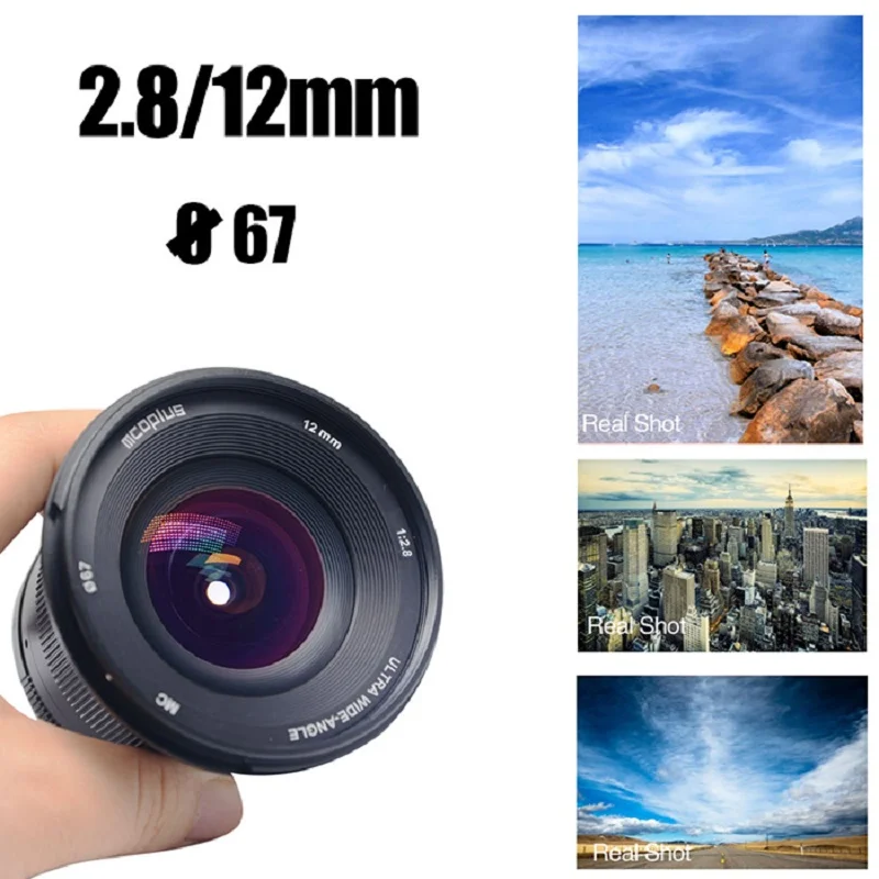 Mcoplus 12 мм f/2 8 ручной ультра широкоугольный объектив фотовспышка для Panasonic Olympus M4/3