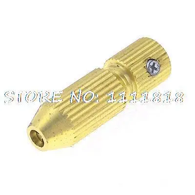 

Gold Tone Brass Bullet Shaped Fit Motor Shaft Dia 0.125" Drill Chuck