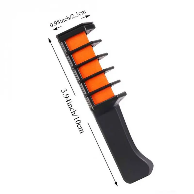 Временная Краска для волос 7 цветов набор салонов расческа краска веера