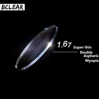 bclear 1 67 double aspheric high index super thin optical prescription lenses for myopia glasses south korea optical lens