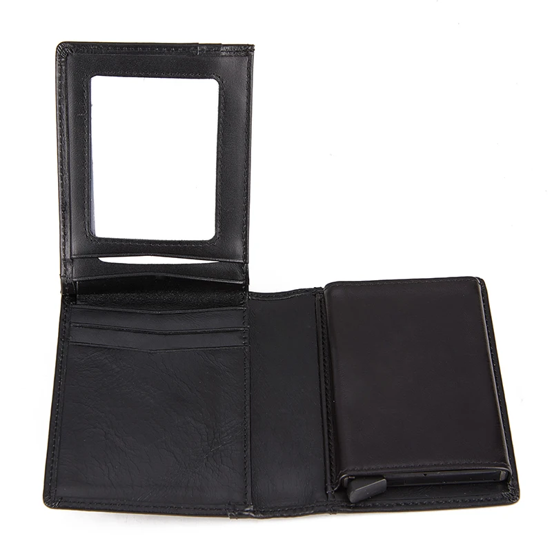 Мужской винтажный кошелек с защитой от кражи отделением для банковских карт Rfid