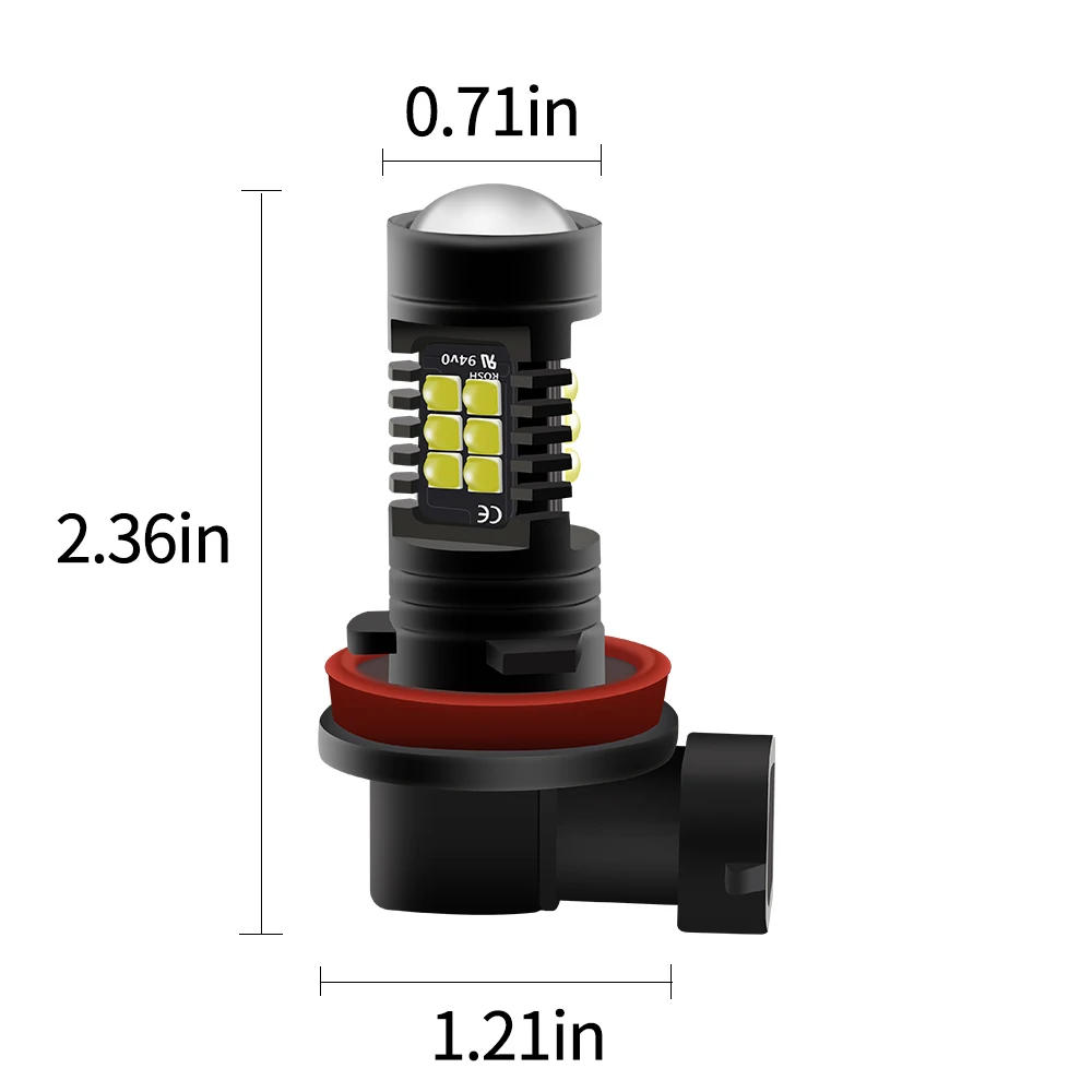 2 шт. автомобильные светодиодсветодиодный лампы H4 H7 H8 H11 HB3 9005 HB4 9006 3030SMD 6000