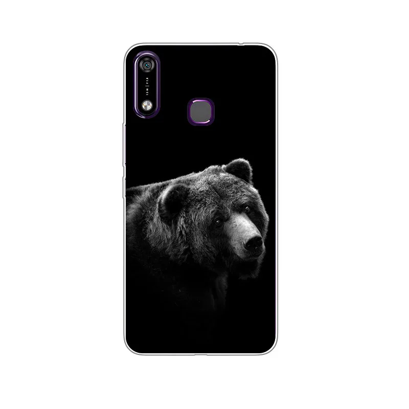 Чехол Infinix Hot 7X624 силиконовый чехол с изображением волка мягкая задняя крышка из