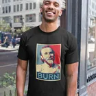 Футболка мужская Базовая Burzum Vikernes-BURN, Повседневная рубашка из 100 хлопка с графическим принтом, футболки с коротким рукавом, лето