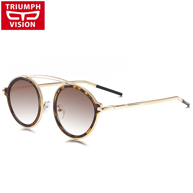 Женские солнцезащитные очки TRIUMPH VISION винтажные градиентные Круглые