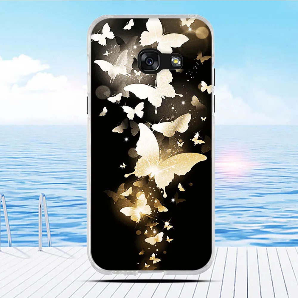 For Samsung Galaxy A3 2017 A320F Case Cartoon 3D Relief Printing Pattern Back Cover TPU Soft Silicone | Мобильные телефоны и