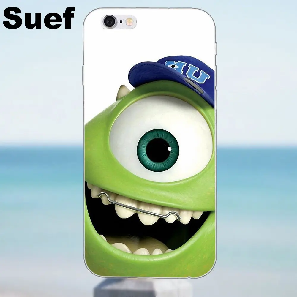 Suef для iPhone 4 4S 5 5S 5C SE 6 6S 7 8 Plus X Samsung Galaxy A3 A5 J1 J3 J5 J7 2016 2017 мягкий крутой лучший Mike Wazowski