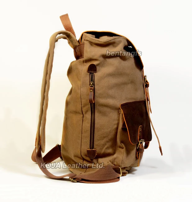 2016 винтажный кожаный холщовый рюкзак мужской школьная сумка для молодежный