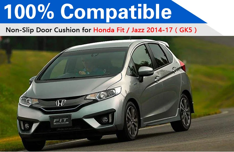 Для Honda FIT Jazz 2014 2017 противоскользящая резиновая чашка Подушка дверь паз коврик 2015