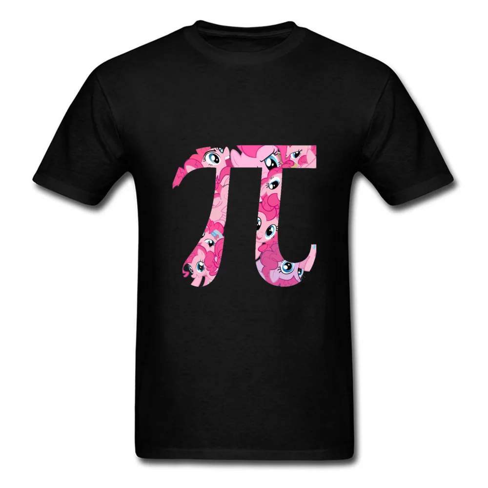 Math Pi My Little Pony/креативная футболка с изображением радуги и сумерек; футболка с интересным рисунком из мультфильма для молодых детей; хлопковая розовая Милая футболка с графикой - Цвет: Black