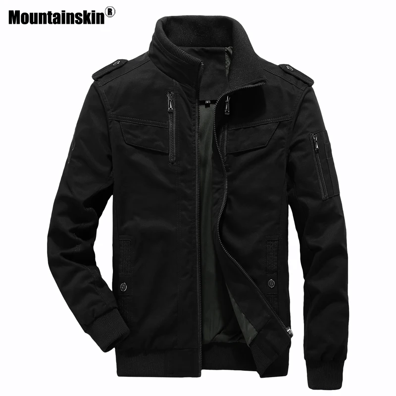 Куртка Mountainskin мужская хлопковая однотонная Свободная верхняя одежда в стиле