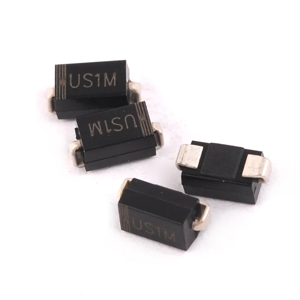 100 шт. SMD US1M UF4007 1A/1000V SMA диодный выпрямитель с быстрой восстановлением|diode rectifier|fast