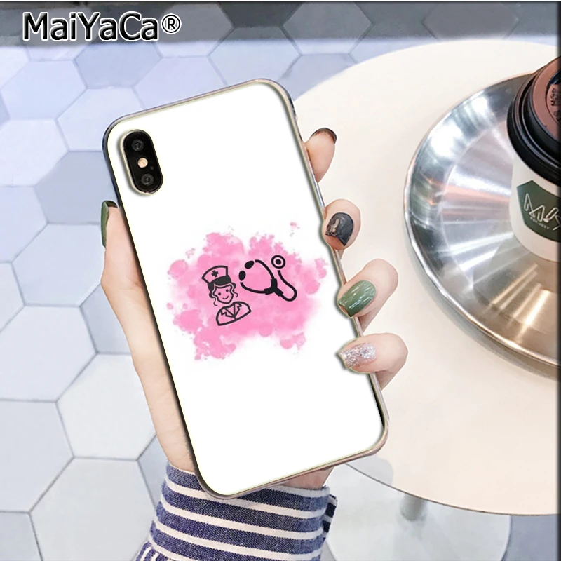 A4 MaiYaCa мультфильм медицина медсестры доктор стоматолога персонализированный Телефон чехол для iPhone 5 5S SE 6 6S Plus 7 8 XR X XS MAX Shell - Цвет: A4