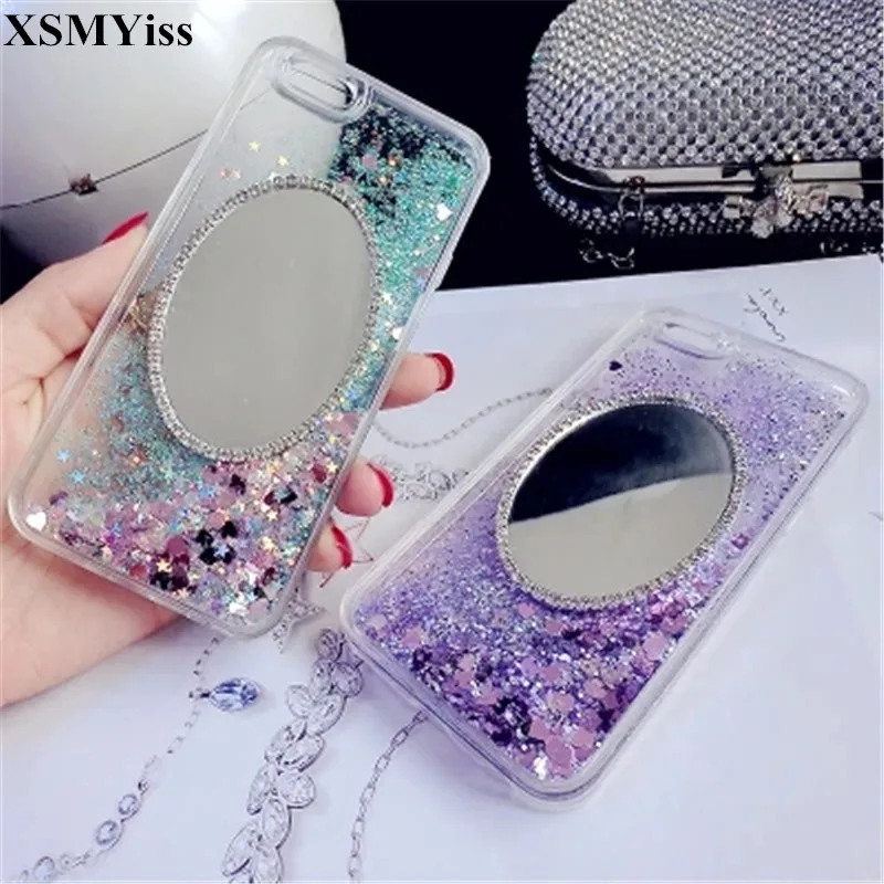 Мягкий чехол для телефона Samsung S6 S7 S8 S9 S10 PLUS Lite Note 5 8 9 10 с блестящими стразами и