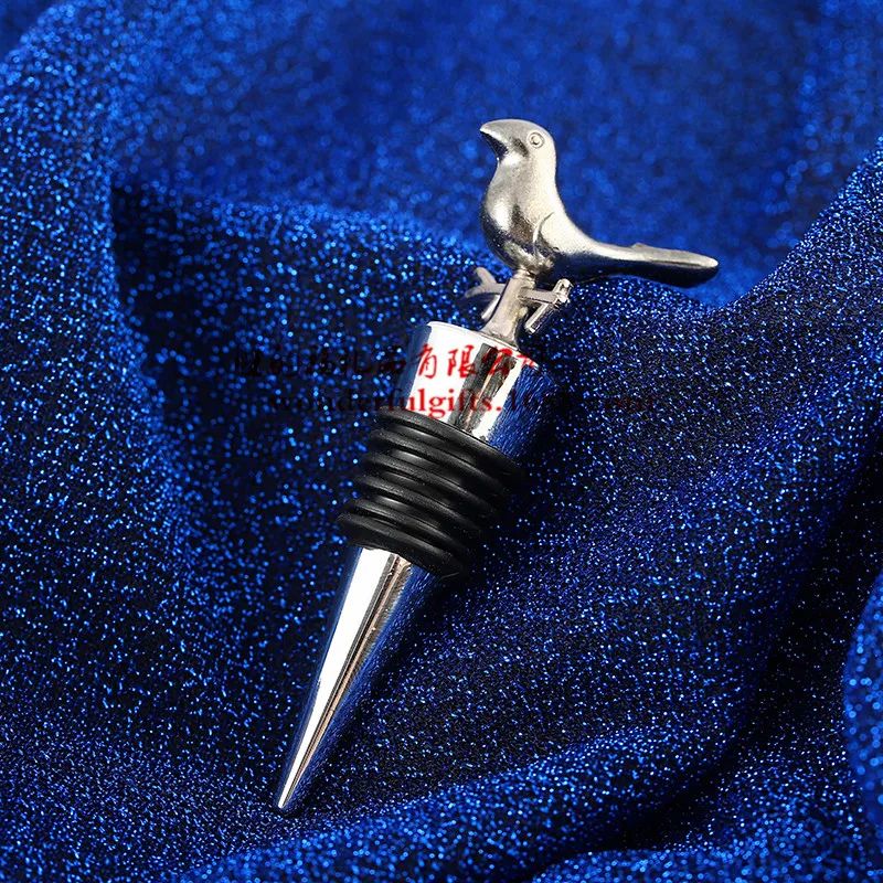 Wedding Supplies Creative party Favor Gift for guest - Love Bird Chrome Wine Bottle Stopper 1 piece | Дом и сад