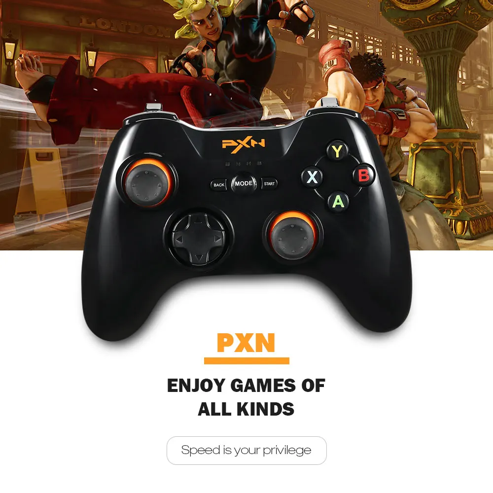 Натуральная PXN 9603 2 4 г Беспроводной игровой контроллер для PS3 консоли Двойной
