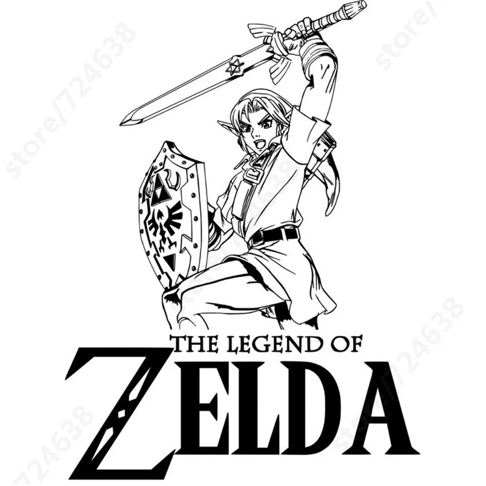 Манга Legend of Zelda &quotLink&quot игровая сделай сам настенная художественная наклейка Adesivo