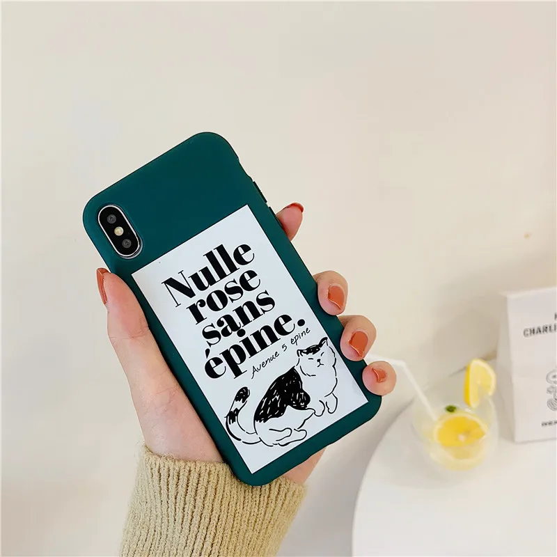 Nulle rose sans epine карамельный цвет матовый телефон случае для iPhone XS MAX X XR простой