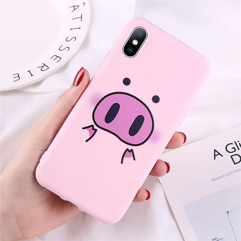 3269 Чехол Ottwn с мультипликационным принтом для iPhone 7, 8 Plus, X, XR, XS, Max, чехлы с забавными мультяшными свинками для iPhone 11, 6S Plus, Мягкая силиконовая задняя крышка, чехол - Цвет: 3269