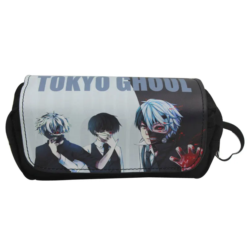 Аниме японская Tokyo Ghoul пеналы сумки кожаная ручка держатель Организатор сумка