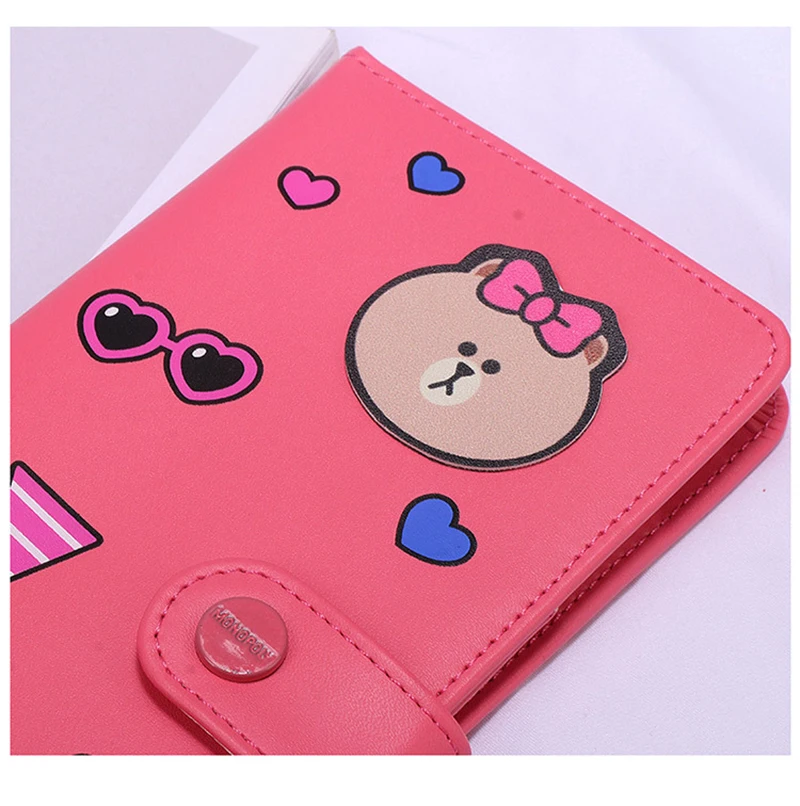QEHIIE Kawaii, Обложка для паспорта и путешествий, милый Принт, Женский держатель для карт, держатель для паспорта, PU розовый кожаный держатель для карт, Обложка для паспорта