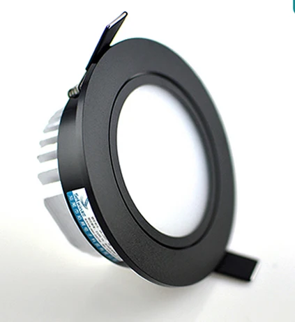 Черный корпус Led COB светильники 10 Вт 12 Диммируемый светодиодный встраиваемый