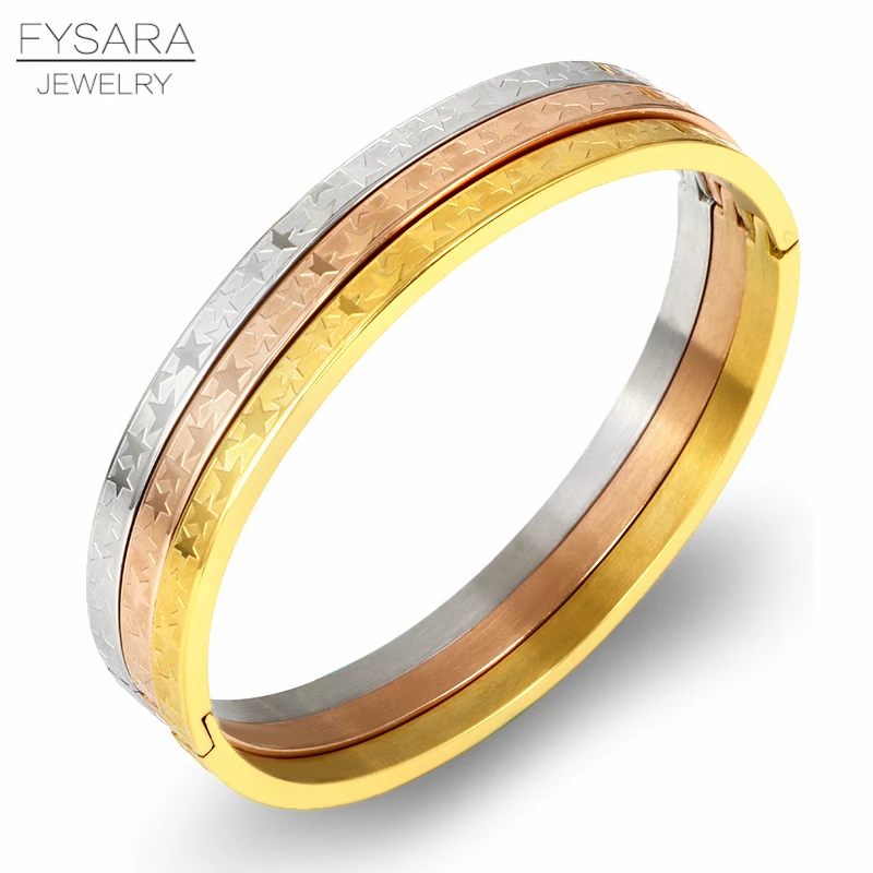 FYSARA трендовые ювелирные соединители детали звезды браслеты из нержавеющей стали