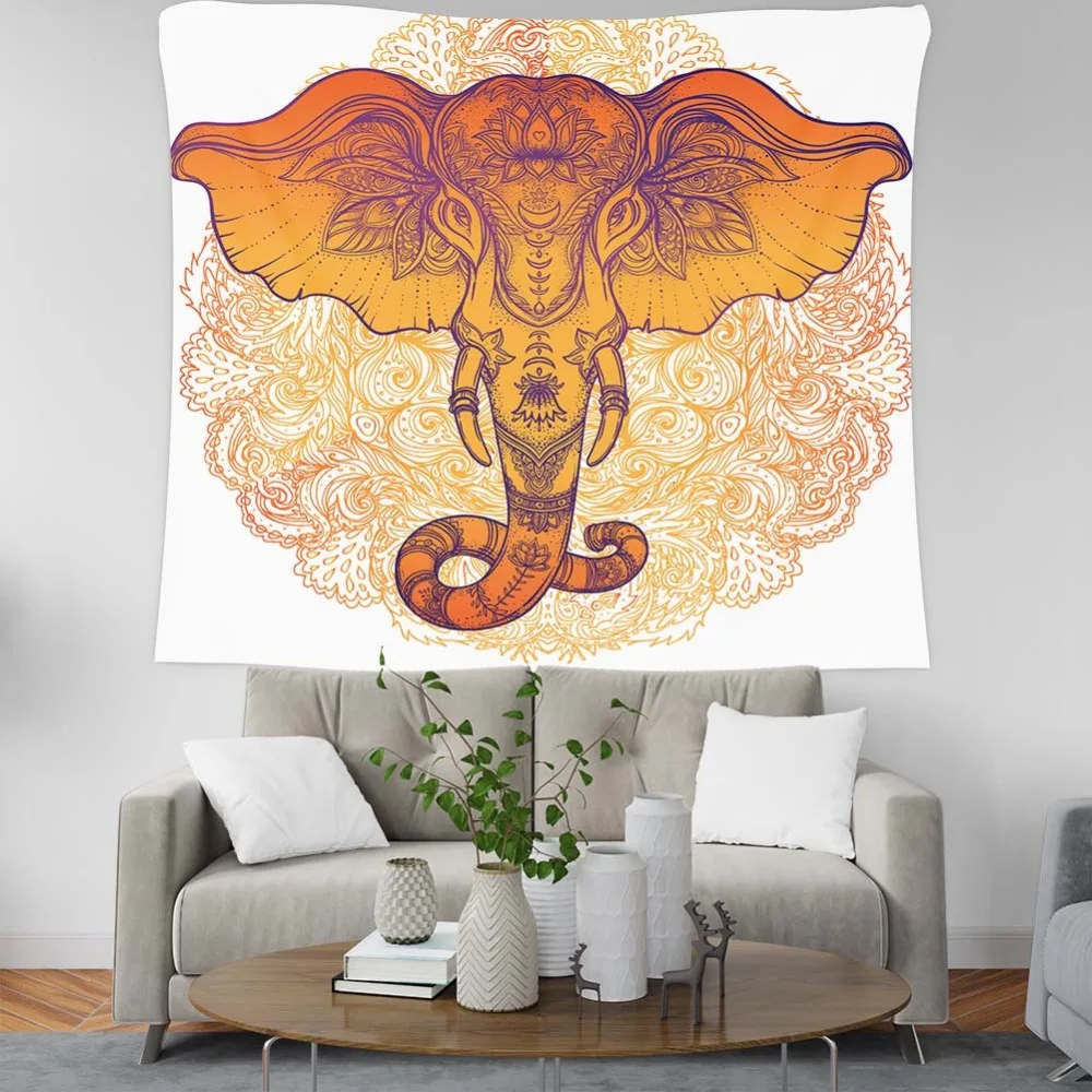 Красочные Слон настенное одеяло гобелен Настенное подвесное на заказ красивое