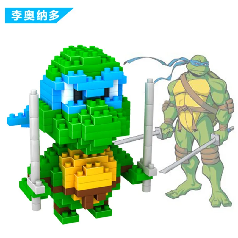 LOZ миниатюрные блоки 3D модель милые черепашки фигурка сделай сам алмазные