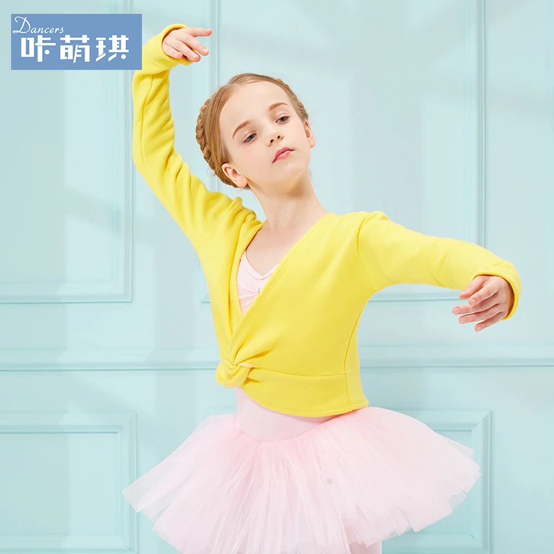 Детское пальто для танцев кашемировые шали с длинными рукавами девочек