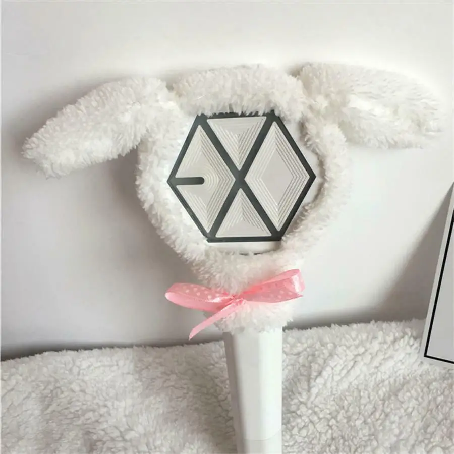 Kpop EXO милый мультяшный светлый ободок Beakhyun Chanyeol плюшевый чехол на голову |