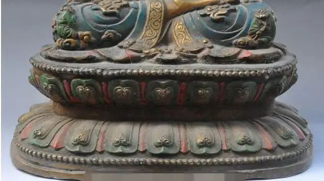 

Free shipping S00671 18" old china buddhism bronze Kwan-Yin GuanYin goddess buddha Bodhisattva statue