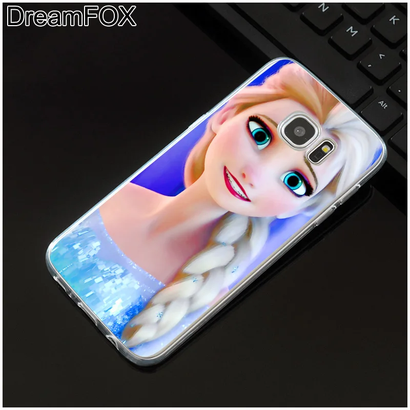 DREAMFOX M390 Beautiful Elsa Soft TPU Silicone Case Cover For Samsung Galaxy Note S 6 7 8 9 10 10e 11 11e Lite Edge Plus |