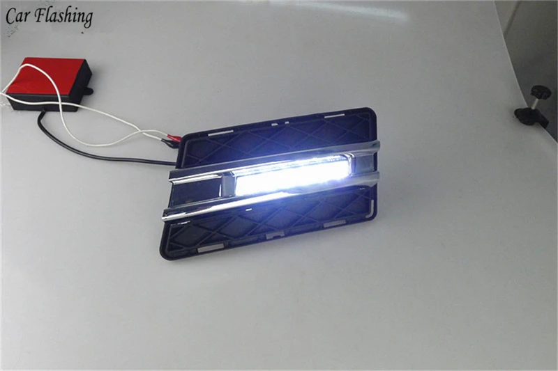 Автомобильный мигающий 1 комплект светодиодный DRL дневные ходовые огни дневного