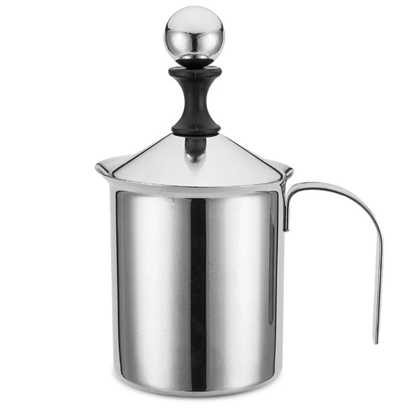 

Hot!!! Manual Milk French Press Coffee Maker Stainless Steel Hand Pump Milk Foamer Handheld Milk Jug