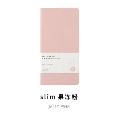 Pink Кожаный чехол карамельного цвета, классический ежедневник на полгода, еженедельный, ежемесячный, годовой план, Расписание, книга, школьные канцелярские принадлежности - Цвет: Pink