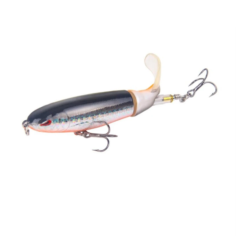 1 шт. качество Whopper Plopper 100 мм/15,6 г Топ воды Поппер жесткая приманка для рыбалки воблеры вращающийся мягкий хвост рыболовные снасти