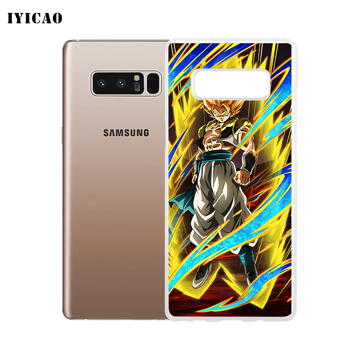 Мягкий силиконовый чехол IYICAO Gogeta Dragon Ball для телефона samsung A5 A6 Plus A7 A8 A9 J3 J5 J7 Note 8 9